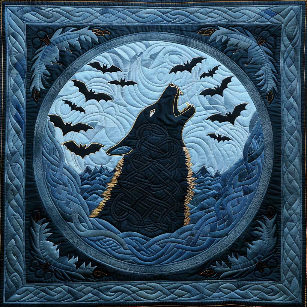 Full Moon Wolf WJ1807012CL Quilt