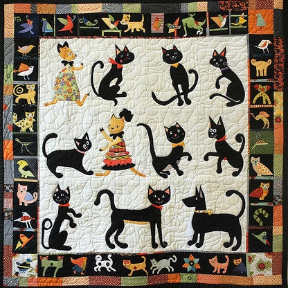 Funny Black Cats WM2907001CL Quilt