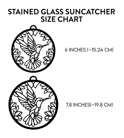 Husky WJ1010043CL Stained Glass Suncatcher