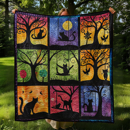 Black Cats At The Night WO2308033CL Quilt