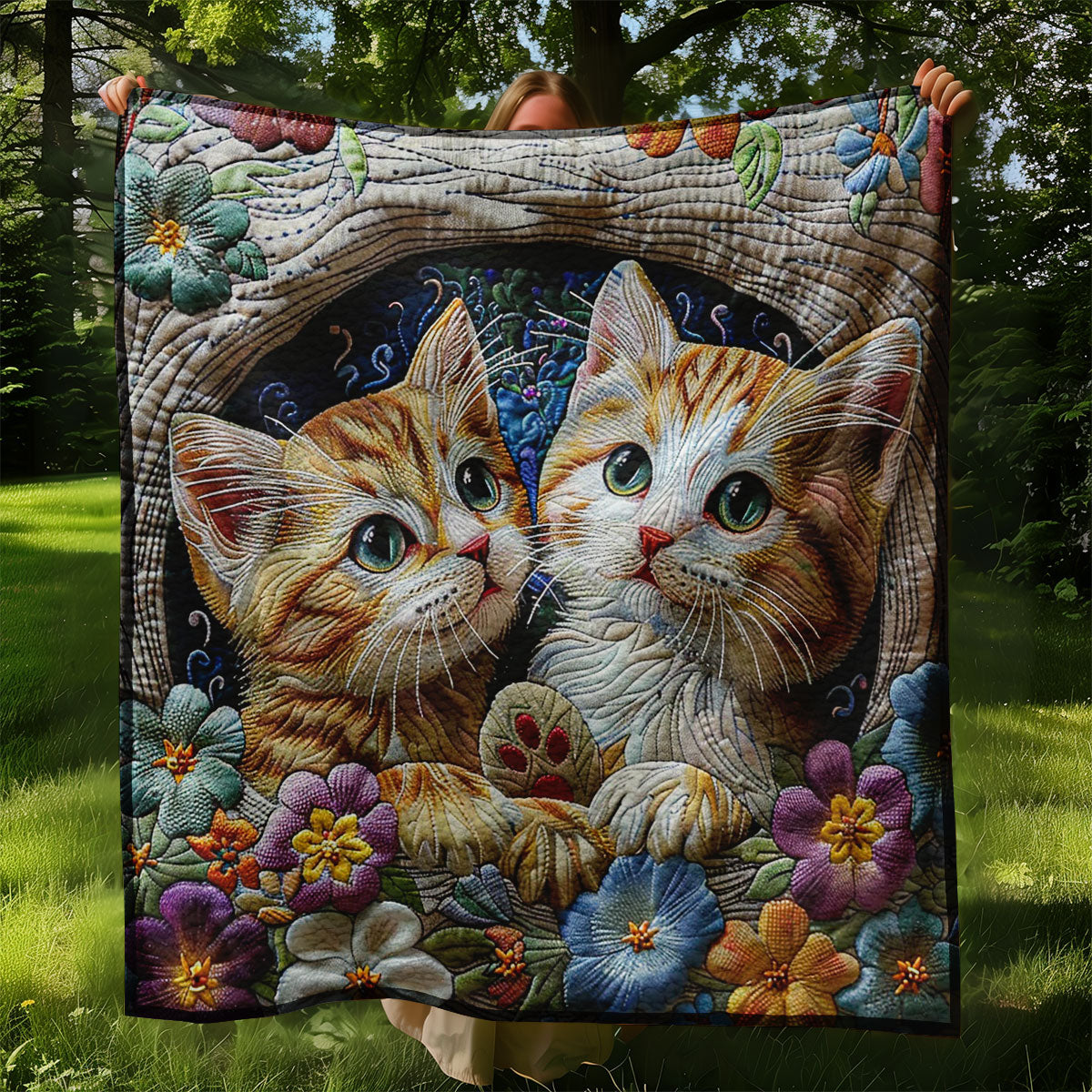 Cats Couple WO2408006CL Quilt