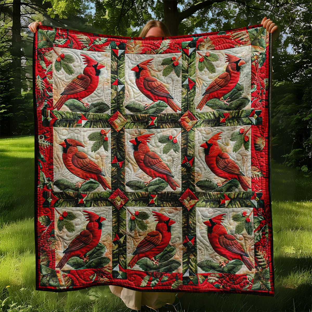 Red Cardinal WO2808001CL Quilt