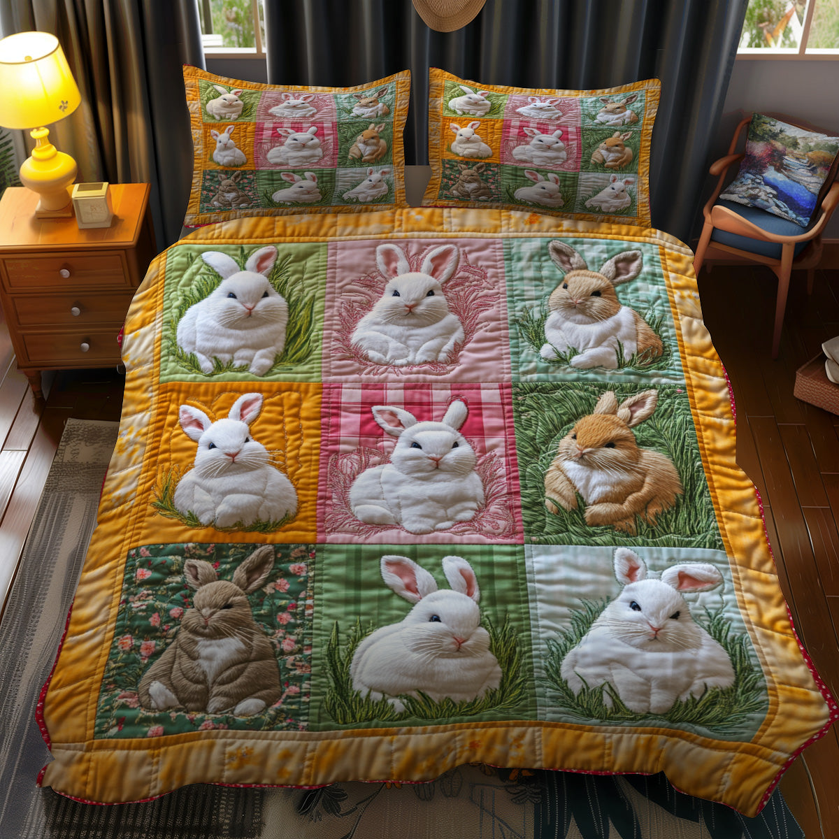 Garden Bunny Bliss YR3112006CL Duvet Cover Set