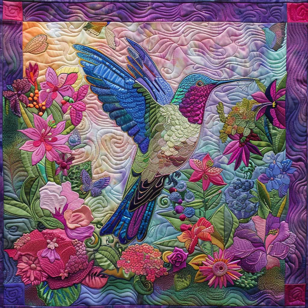 Garden Hummingbird XR1008014CL Quilt