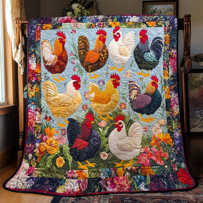 Garden of Roosters YR0602031CL Quilt
