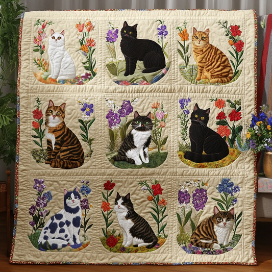 Garden of Whiskers YR0201024CL Quilt