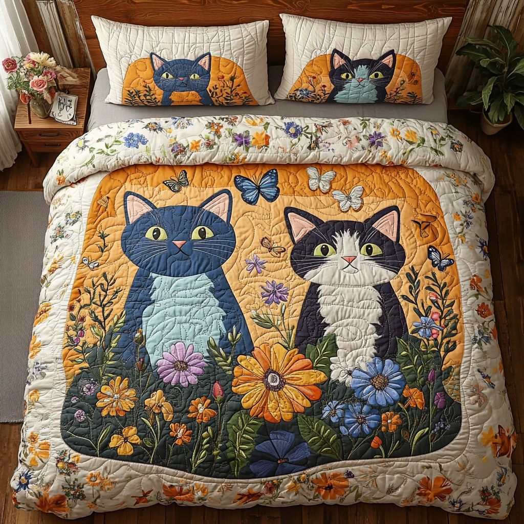 Garden Whiskers YR2201008CL Duvet Cover Set