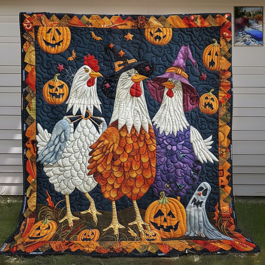 Chickens Halloween WO2908002CL Quilt