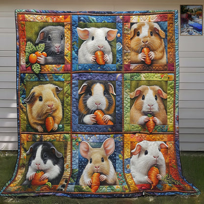 Guinea Pigs And Carrot WO2708033CL Quilt