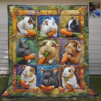 Guinea Pigs And Carrot WO2708034CL Quilt