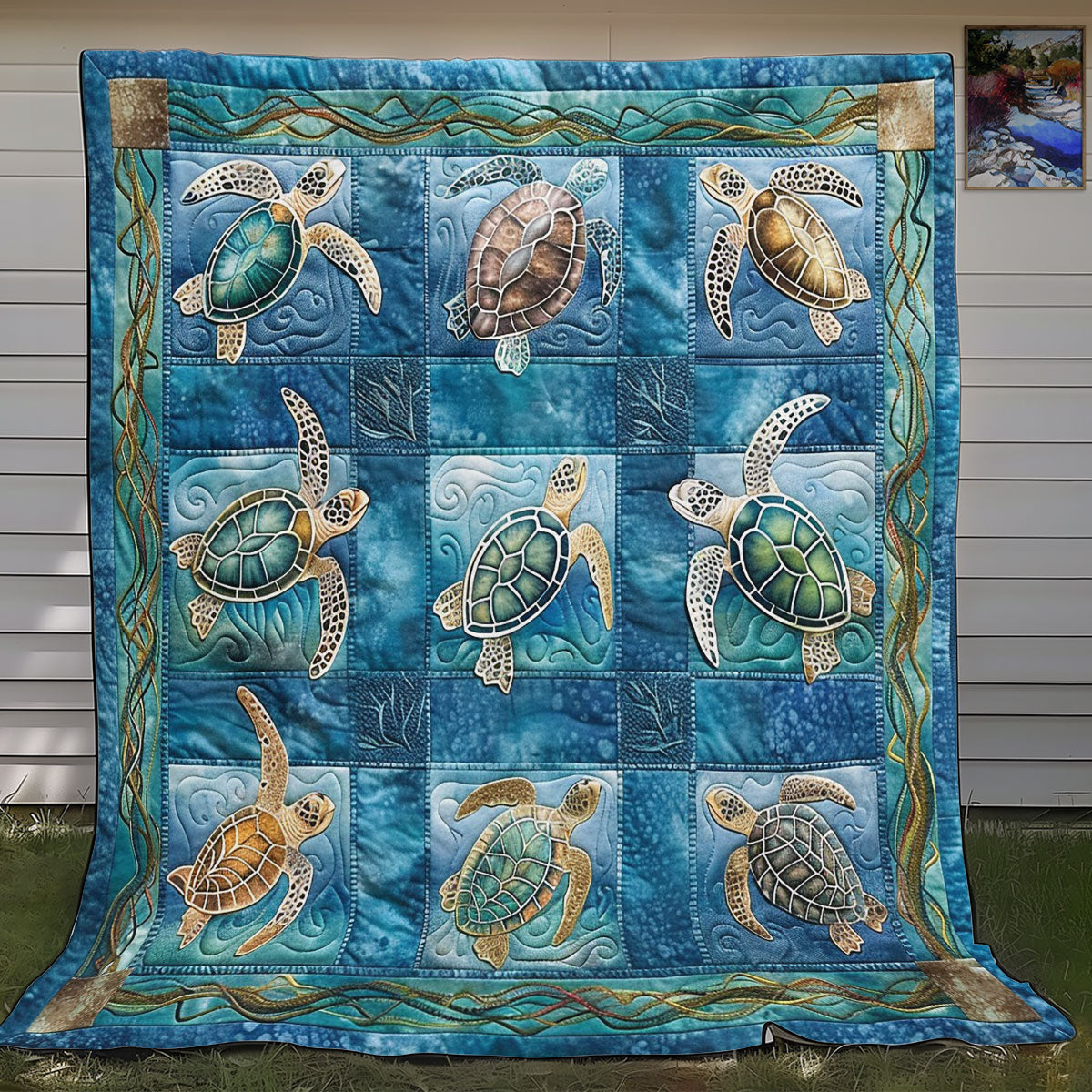 Sea Turtles WO2608030CL Quilt