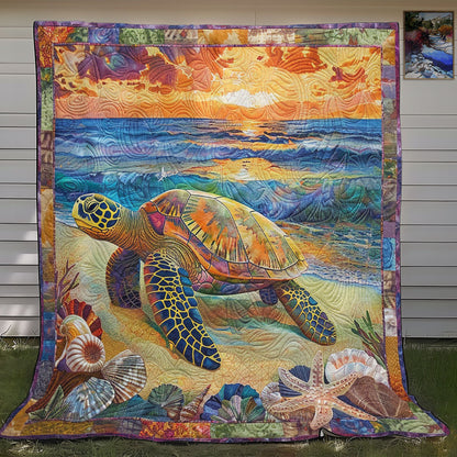 Turtle And Sunset WO2608047CL Quilt