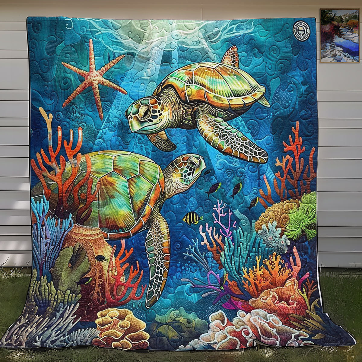 Turtles Ocean WO2808048CL Quilt