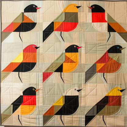 Geometric Bird WJ2707024CL Quilt