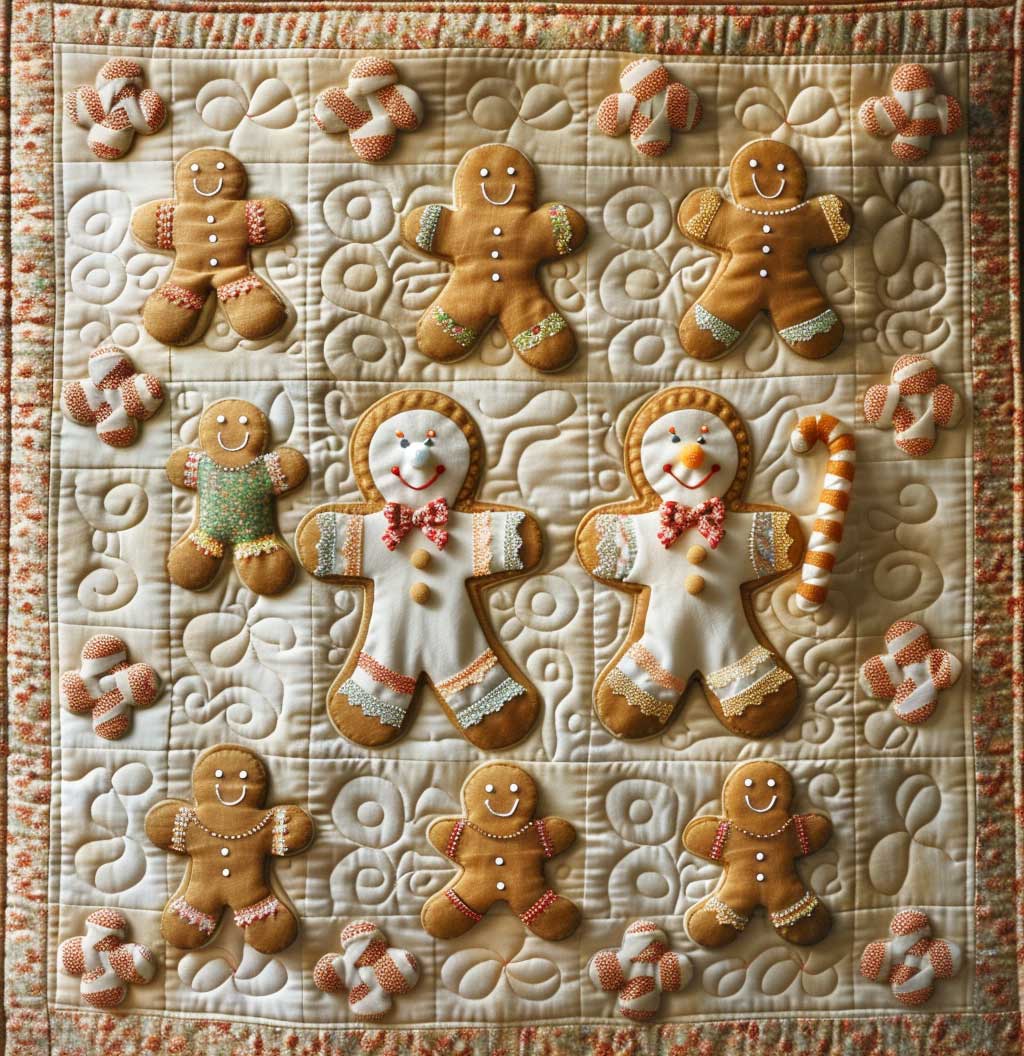 Gingerbread Cookies XR2008005CL Quilt