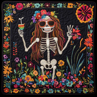 Girl Skeleton XR0808047CL Quilt