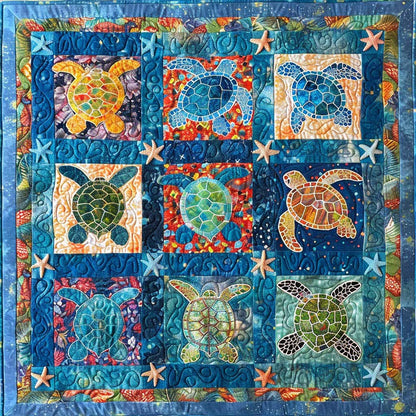 Glassea Turtles WM2707001CL Quilt