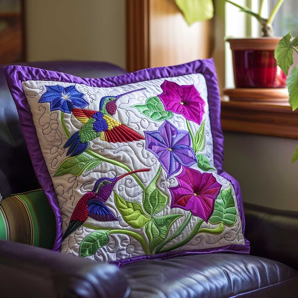 Glorious Garden Hummingbirds XR2307008CL Quilt Pillow Case