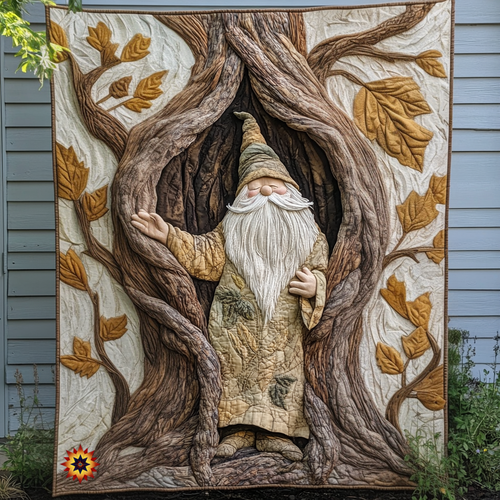 Gnome In The Forest WU1212002CL Quilt