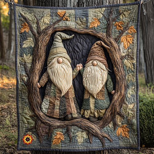 Gnomes In The Forest WU1212014CL Quilt