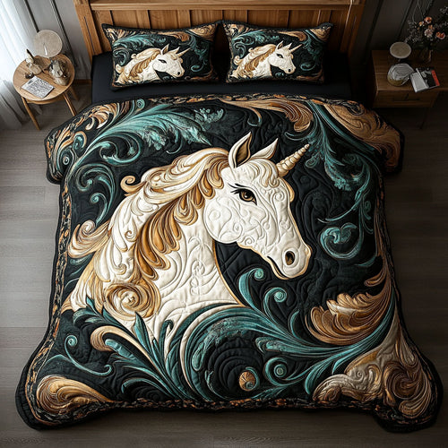 Golden Mystique Unicorn YR0102007CL Duvet Cover Set