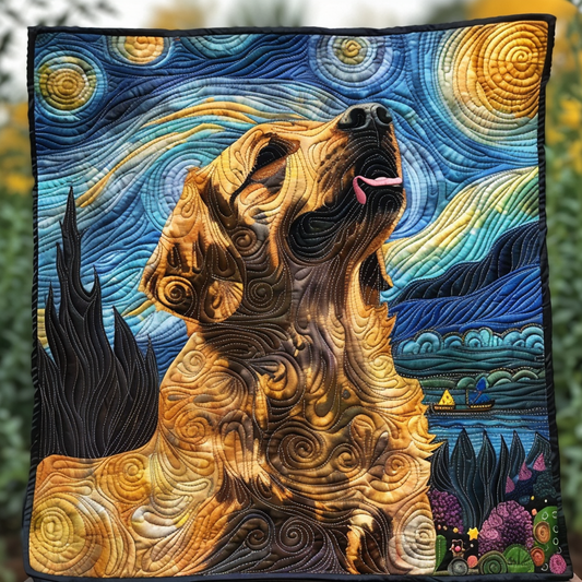 Golden Retriever Moon XR1805021CL Quilt