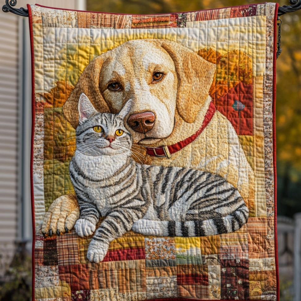 Goldie And Cat WU2612107CL Quilt