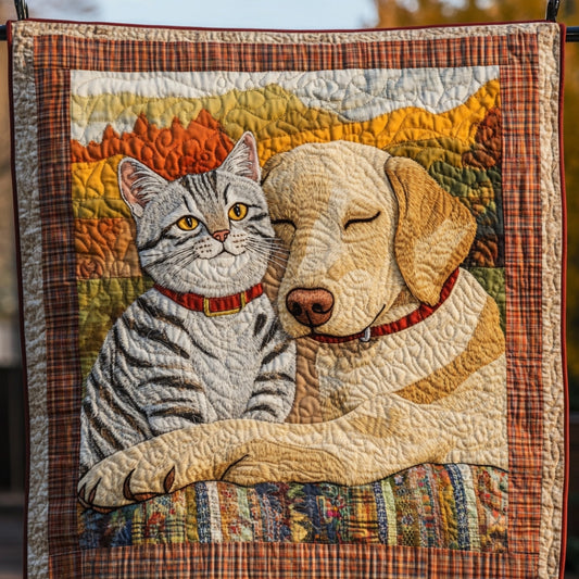 Goldie And Cat WU2612126CL Quilt