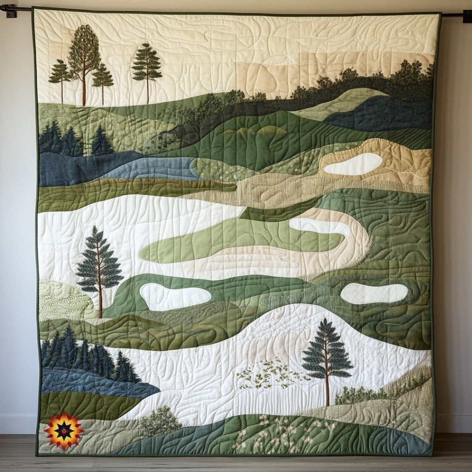 Golf I Love The Field WU0912041CL Quilt