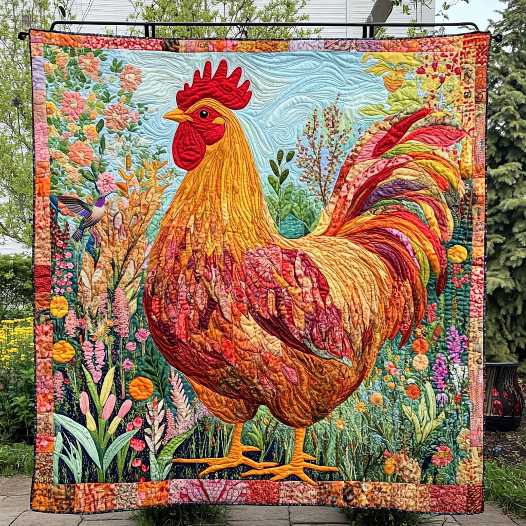 Gorgeous Chicken WU0811098CL Quilt