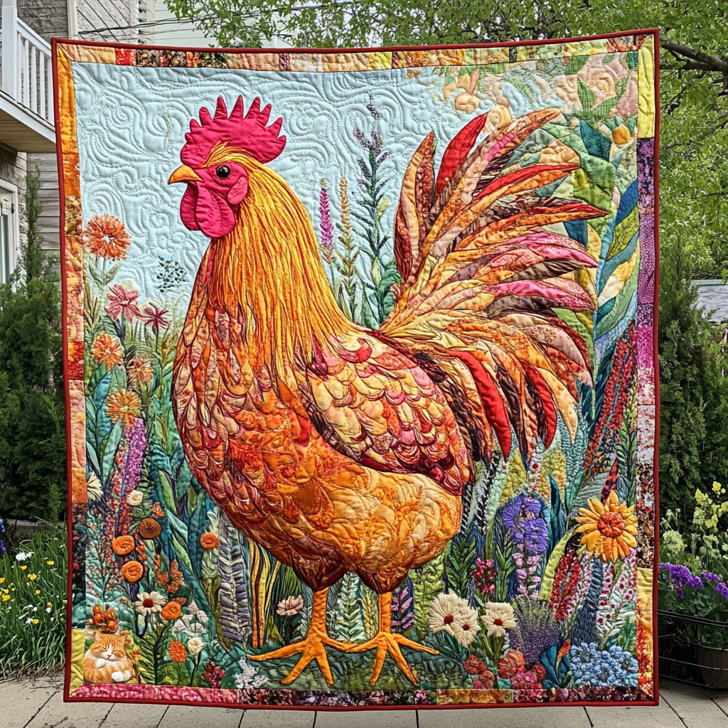 Gorgeous Chicken WU0811099CL Quilt