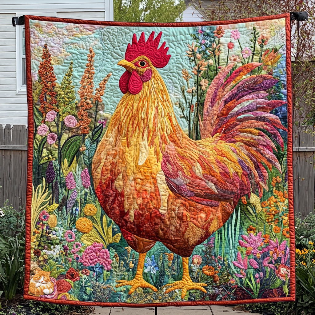 Gorgeous Chicken WU0811100CL Quilt
