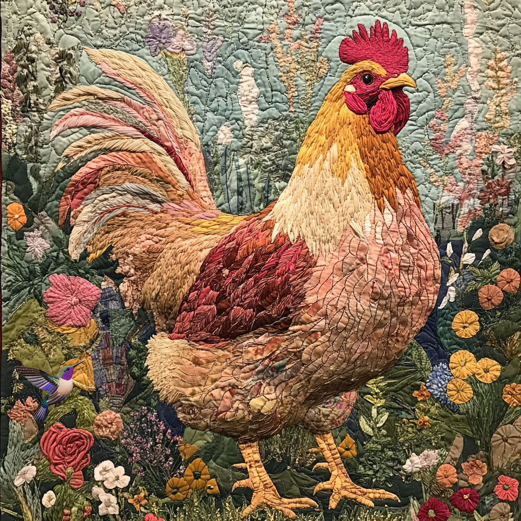 Gorgeous Chicken WU0811103CL Quilt