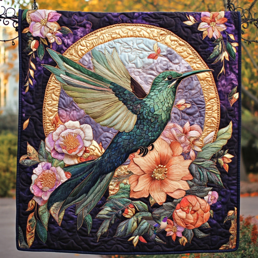 Gorgeous Hummingbird WU1712024CL Quilt