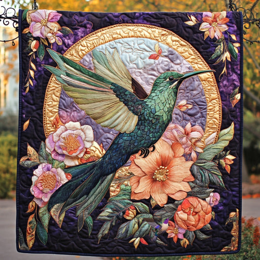 Gorgeous Hummingbird WU1712024CL Quilt
