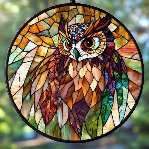 Gorgeous Owl WU1601058CL Suncatcher