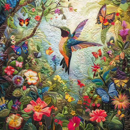 Graceful Hummingbird XR1908003CL Quilt