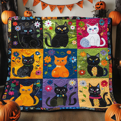 Colorful Cats WJ2108008CL Quilt