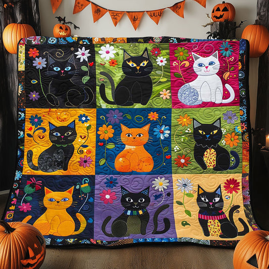 Colorful Cats WJ2108008CL Quilt