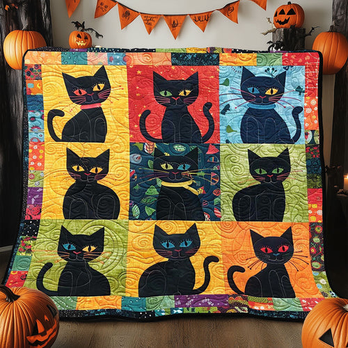 Colorful Cats WJ2108010CL Quilt