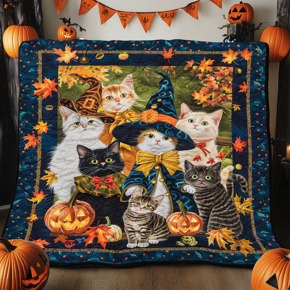 Halloween Cat WJ0609011CL Quilt