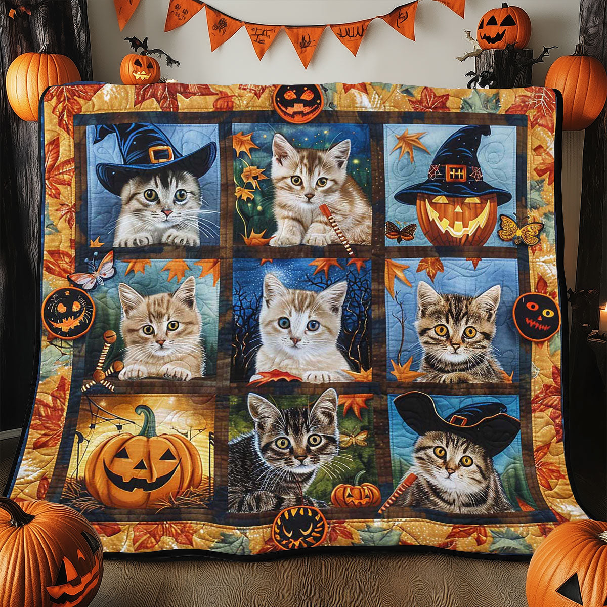 Halloween Cat WJ2608015CL Quilt