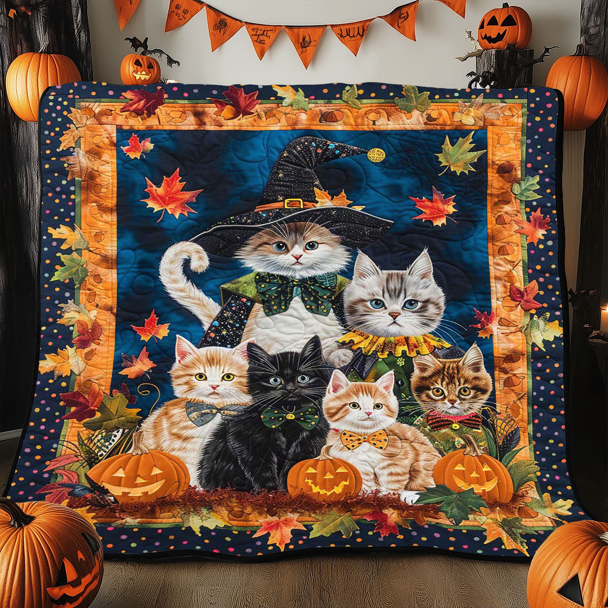 Halloween Cat WJ2908010CL Quilt