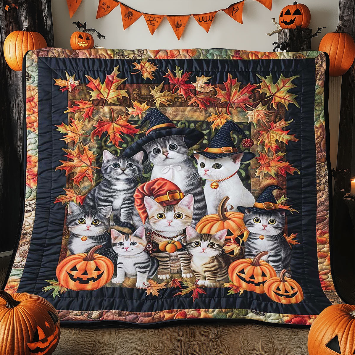 Halloween Cat WJ3008019CL Quilt