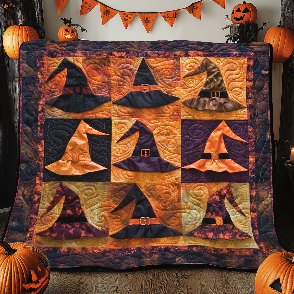 Witch's Hats WJ2708028CL Quilt