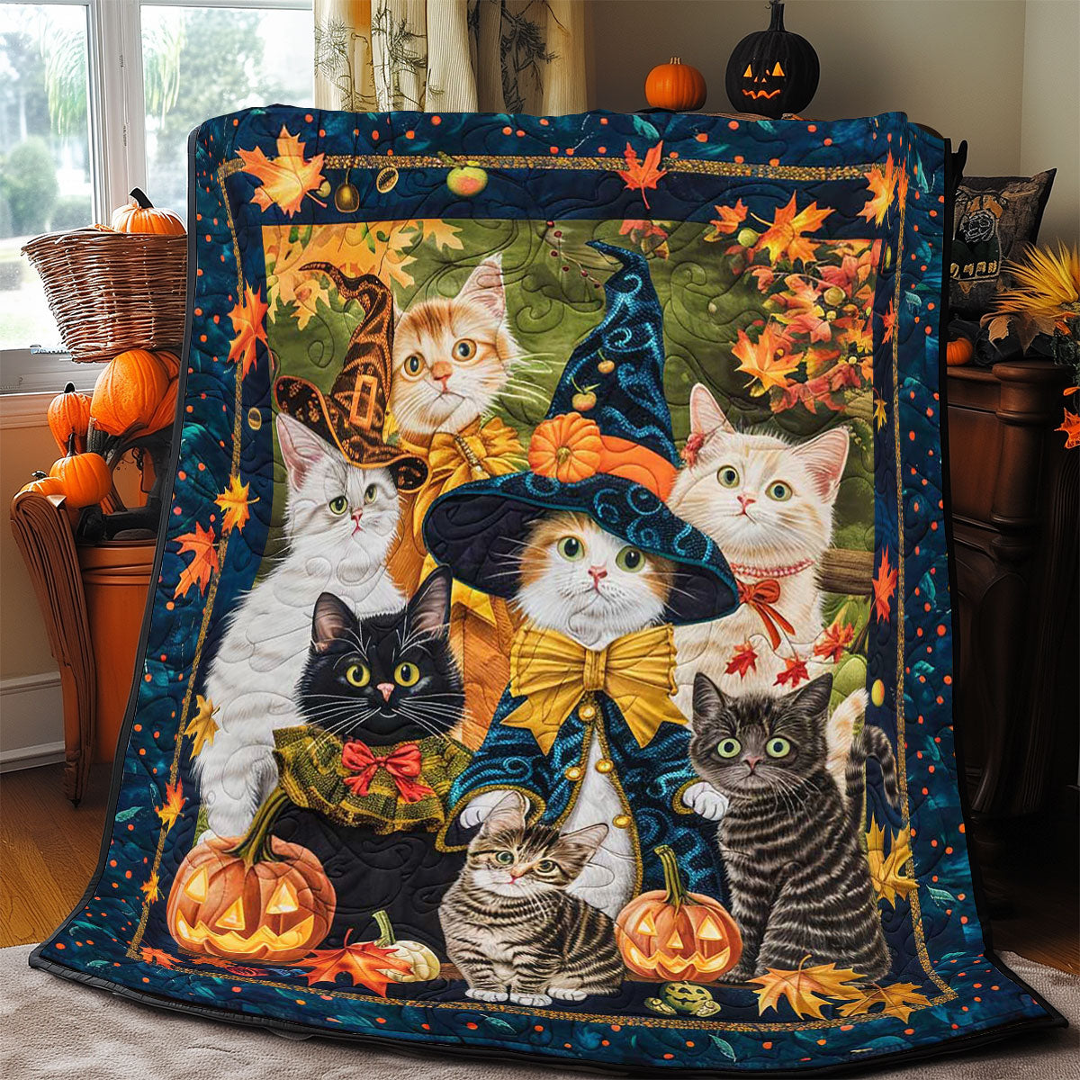 Halloween Cat WJ0609011CL Quilt