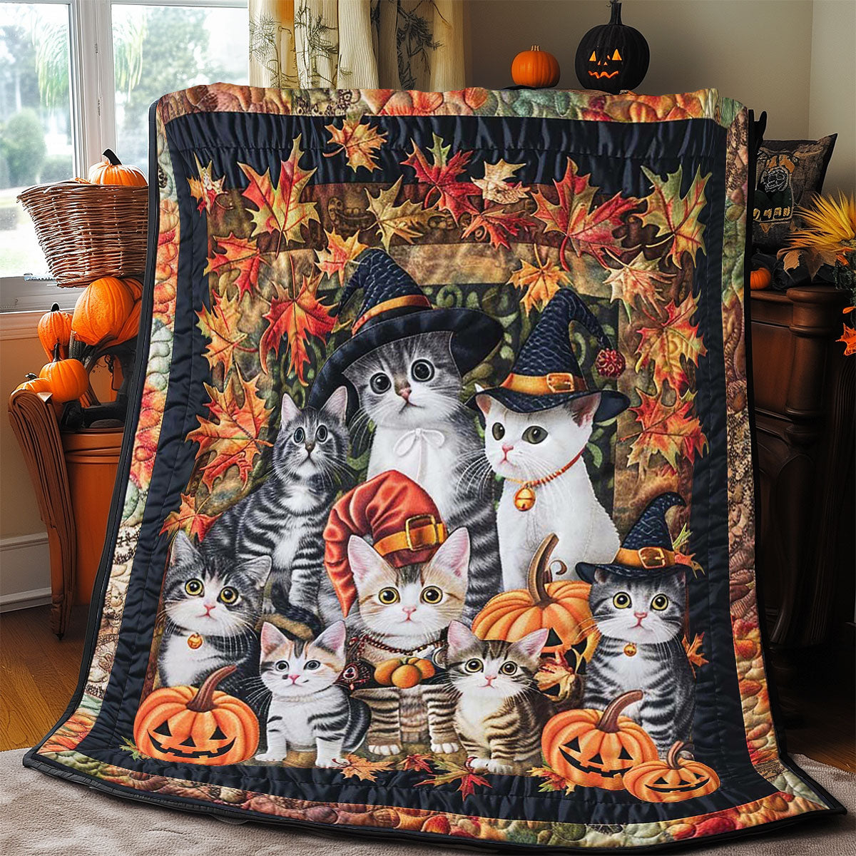 Halloween Cat WJ3008019CL Quilt