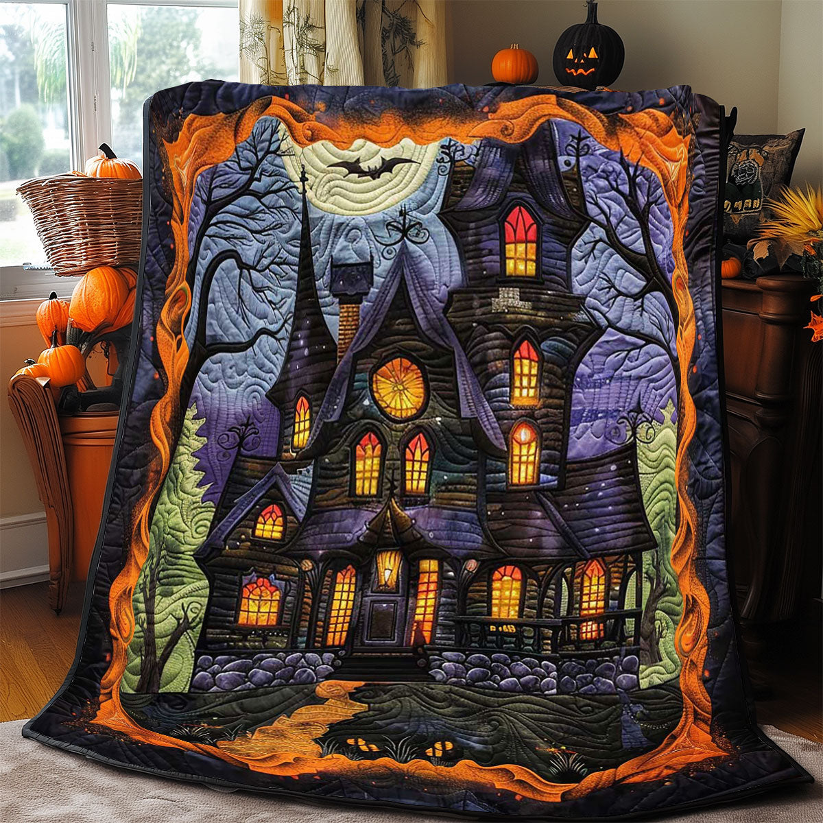 Halloween House WJ0609013CL Quilt