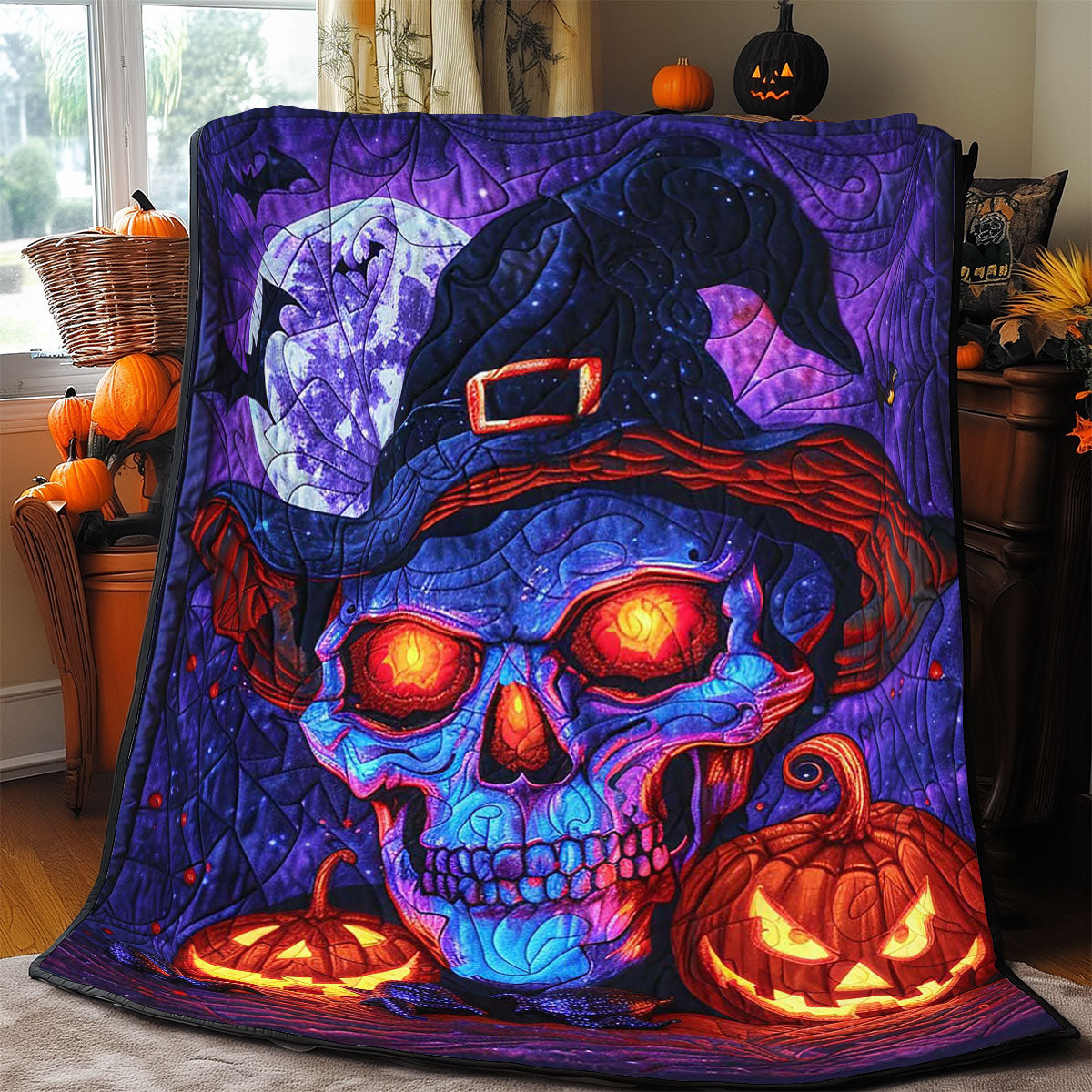 Halloween Is Coming Skull WJ0909018CL Quilt