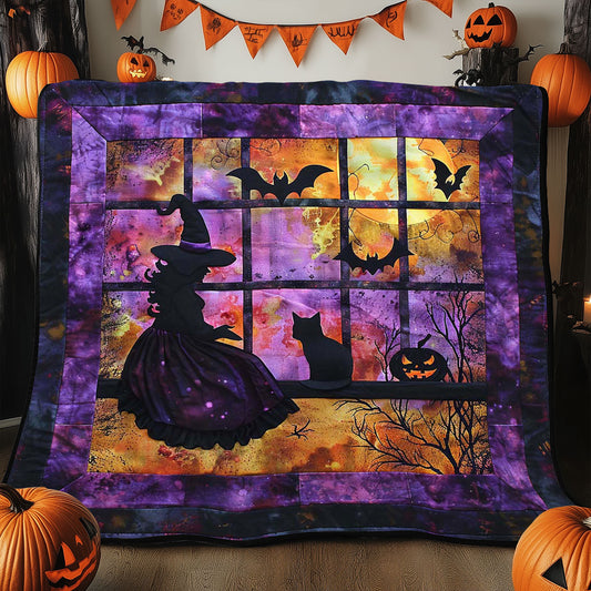 Halloween Witch And Cat WJ0908003CL Quilt